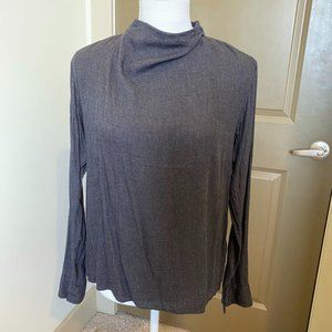 UNIQLO | Women's Grey Mock-Neck Top